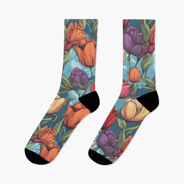 Item preview, Tulips pattern endless designed and sold by PoppinArtFox.