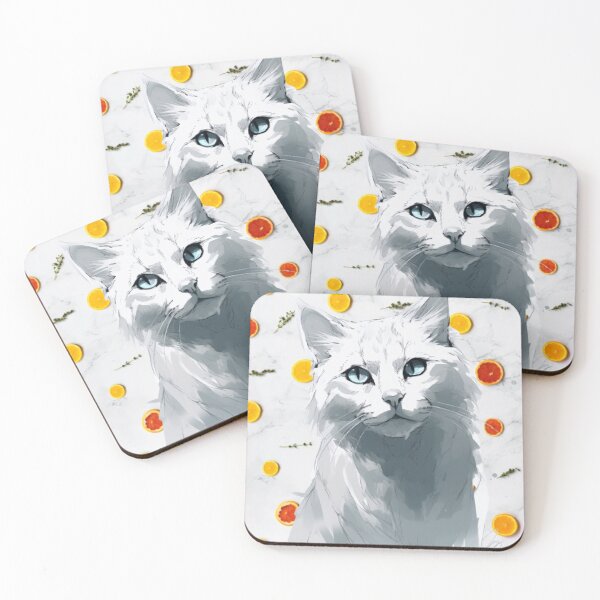 Item preview, Sketch Painting gray cat with blue eyes designed and sold by ZDP-ART.
