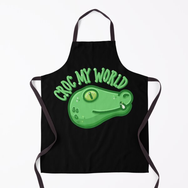 Item preview, Croc My World Kawaii Crocodile Pun designed and sold by Cyndi Carlson Draws.