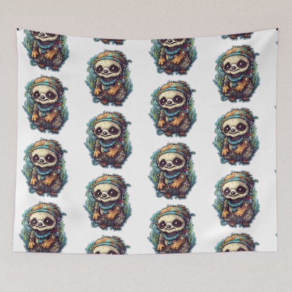 Artikelvorschau, Cute Sloth, dein neuer finsterer kawaii Faultierfreund! entworfen und verkauft von CragGrimVisions.