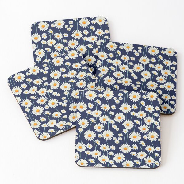 Item preview, Blue Blooming Groove: A Funky Daisy Pattern on a Blue Background designed and sold by Timothy Redman.