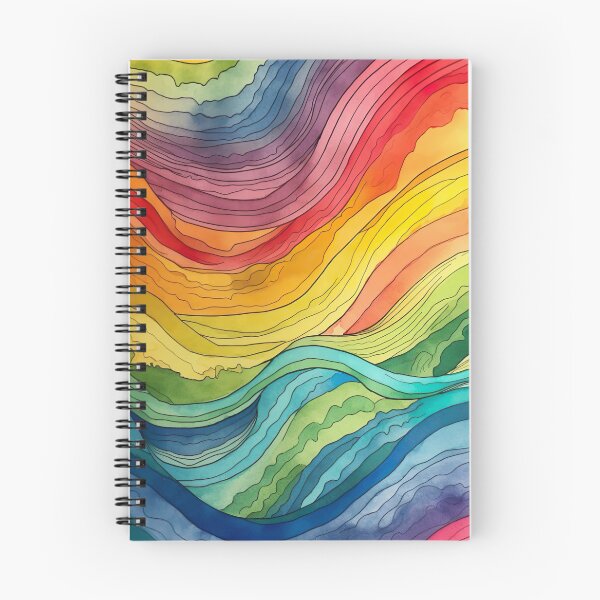 Artikelvorschau, Aquarell waschen Rainbow Flow entworfen und verkauft von Matt's Artificial Nature.