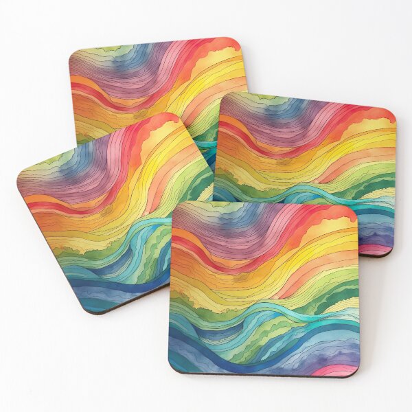 Item preview, Watercolor Wash Rainbow Flow designed and sold by Matt's Artificial Nature.