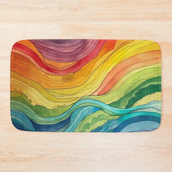 Item preview, Watercolor Wash Rainbow Flow designed and sold by Matt's Artificial Nature.