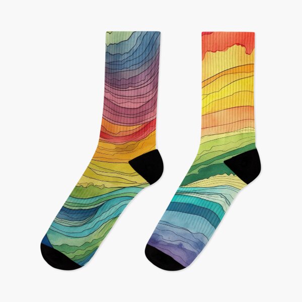 Item preview, Watercolor Wash Rainbow Flow designed and sold by Matt's Artificial Nature.