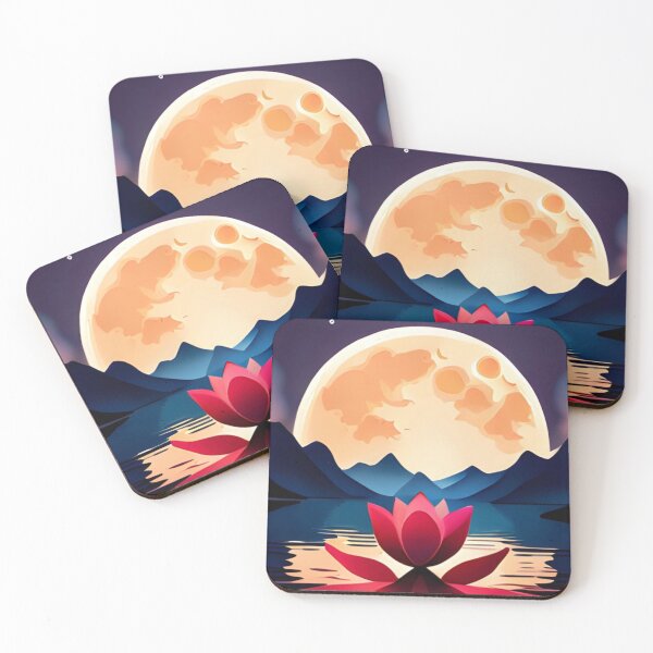Item preview, Lotus under the Moonlight, in the mountains designed and sold by McCallnWaldo.