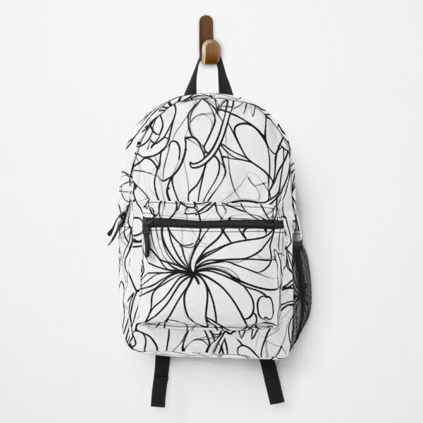 Item preview, Black And White Floral Abstract Print designed and sold by Krizelle Flores.