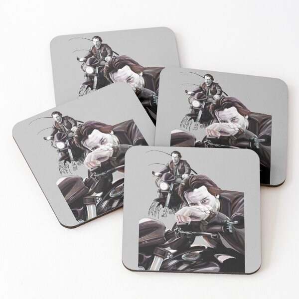 Item preview, Keanu Reeves Biker painting designed and sold by AK-Hevonen.