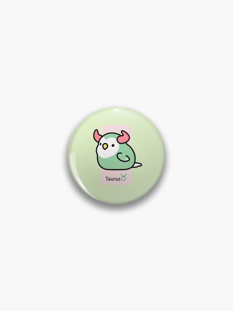 Chubby Bird Zodiac Taurus Pin