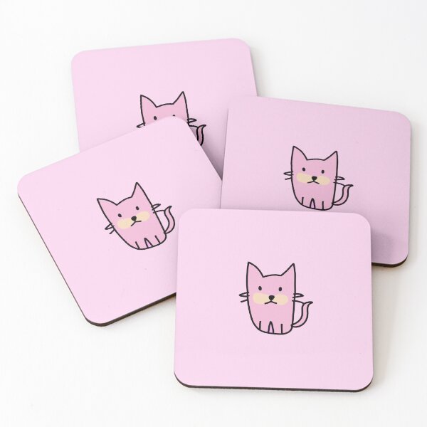 Artikelvorschau, Unbeholfene rosa Katze entworfen und verkauft von TimmyCompany.