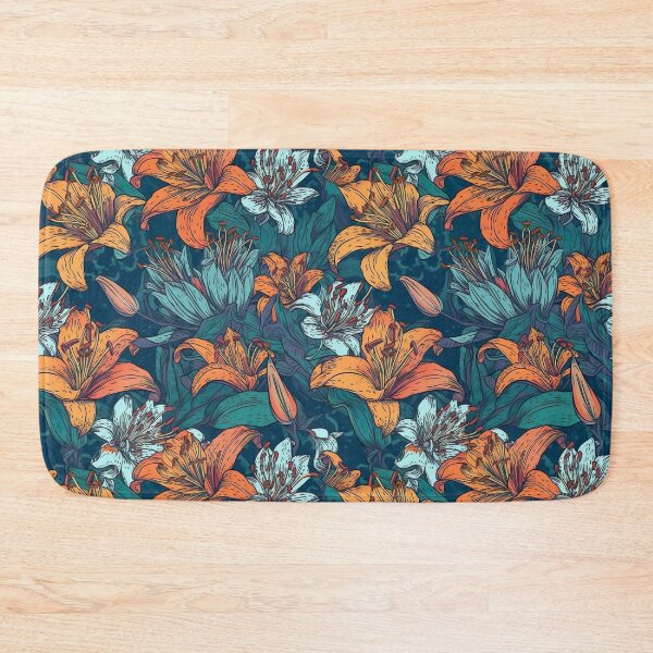 Item preview, Lilies pattern endless designed and sold by PoppinArtFox.