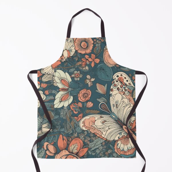 Item preview, Floral pattern with butterflies designed and sold by HandCraftedArt.