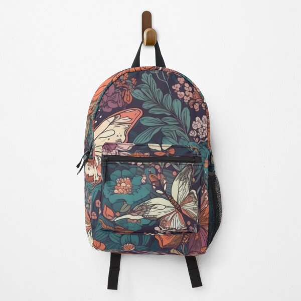 Item preview, Floral pattern with butterflies designed and sold by HandCraftedArt.