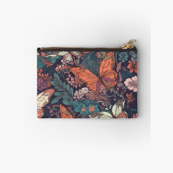 Item preview, Floral pattern with butterflies designed and sold by HandCraftedArt.