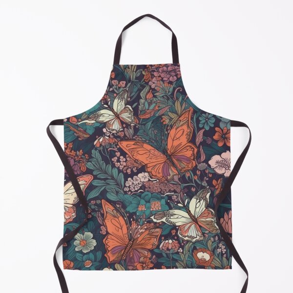 Item preview, Floral pattern with butterflies designed and sold by HandCraftedArt.