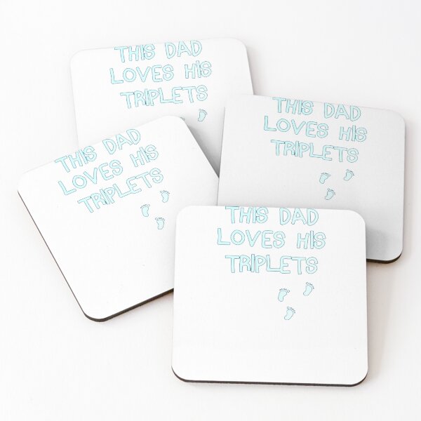 Item preview, This Dad Loves His Triplets Cute Feet Design designed and sold by vannen.