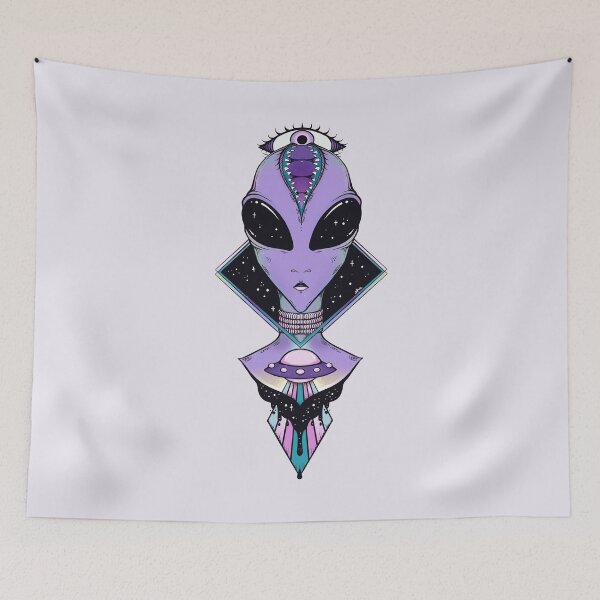 Item preview, Alien UFO Artwork designed and sold by cellsdividing.