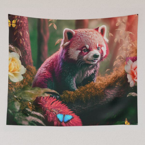 Item preview, Cute Red Panda Art Fantasy forest designed and sold by Angelle55.