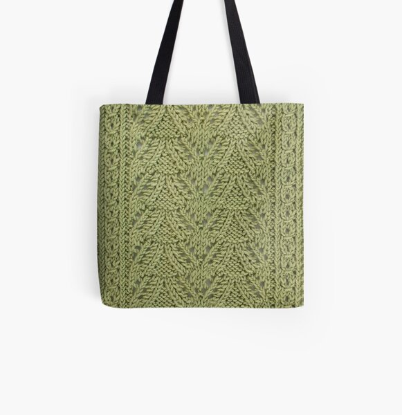 Pendant Purls-Celery All Over Print Tote Bag