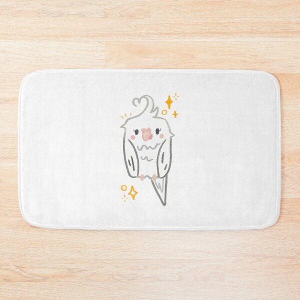 Item preview, Cute chibi white-face Cockatiel Bird with sparkles designed and sold by Akali999.