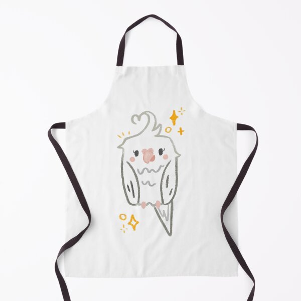 Item preview, Cute chibi white-face Cockatiel Bird with sparkles designed and sold by Akali999.