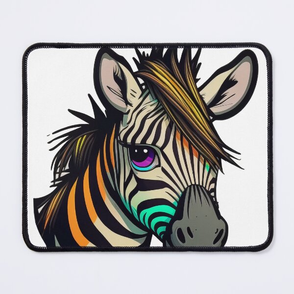Item preview, Rainbow Zebra Pop Art Zebra designed and sold by Art.Fusion.Studio.