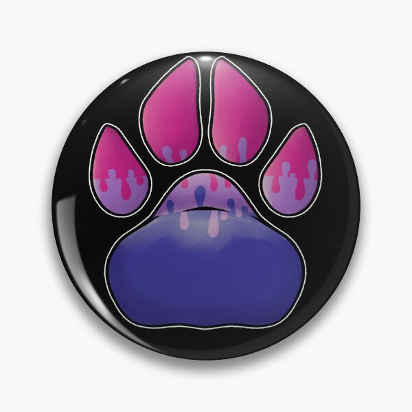 Item preview, Bisexual Pawprint designed and sold by JayBlackArt.