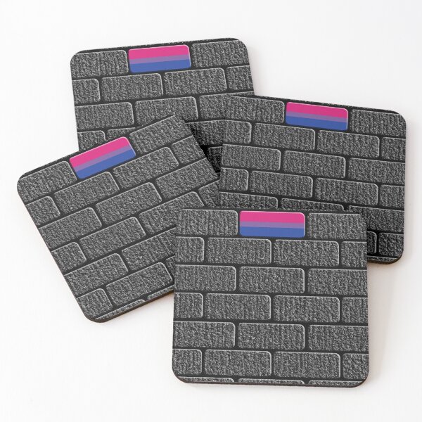 Item preview, Bisexual Flag Big Brick in the Wall designed and sold by TheirChoice.