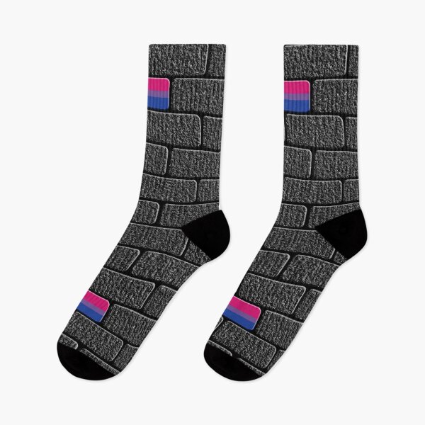 Item preview, Bisexual Flag Big Brick in the Wall designed and sold by TheirChoice.