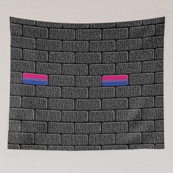 Item preview, Bisexual Flag Big Brick in the Wall designed and sold by TheirChoice.