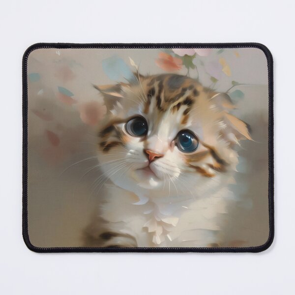 Item preview, Feline Playfulness: A lively kitty oil painting designed and sold by KH-GardenEden.