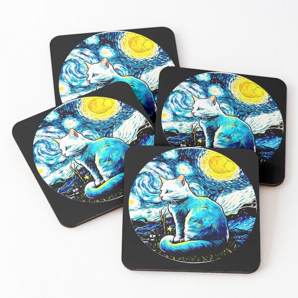 Item preview, Van Gogh Cat Starry Night Van Gogh Cat Lovers designed and sold by Vangoholic.
