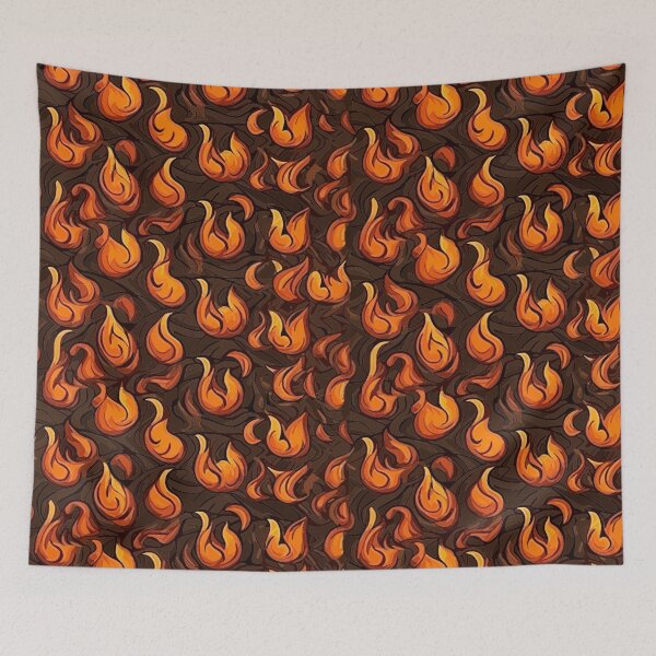 Item preview, Hand-Drawn Flames Art Print | Digital Downloadable Wall Art | Instant Decor designed and sold by jimirads.