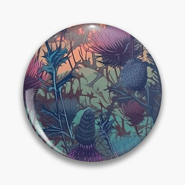 Item preview, Thistle pattern endless designed and sold by PoppinArtFox.