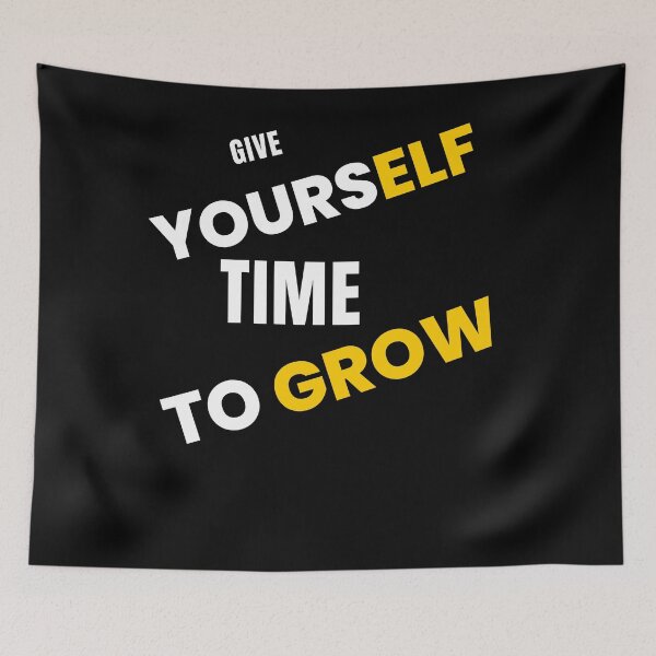 Aperçu de l'œuvre Give Yourself Time To Grow - The Benefits of Taking Time to Grow: Lessons for Personal Development créée et vendue par Chromatic-Art.
