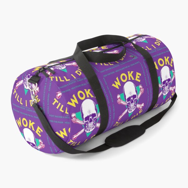 Item preview, PMD00824 Progressive Movement Designs Woke Till I Die funny humor skull shows you are woke and support progressive policy goals for progressive Democrats Independents and Bernie Sanders supporters designed and sold by ProgressiveLeft.