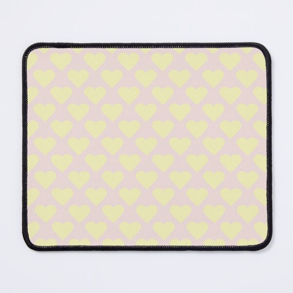 Item preview, Yellow Hearts Pattern Pink Background designed and sold by ValeriesGallery.