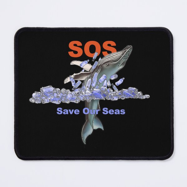 Item preview, Save the Oceans from plastic pollution, jumping whale T-Shirt designed and sold by Shlomo Cohen.