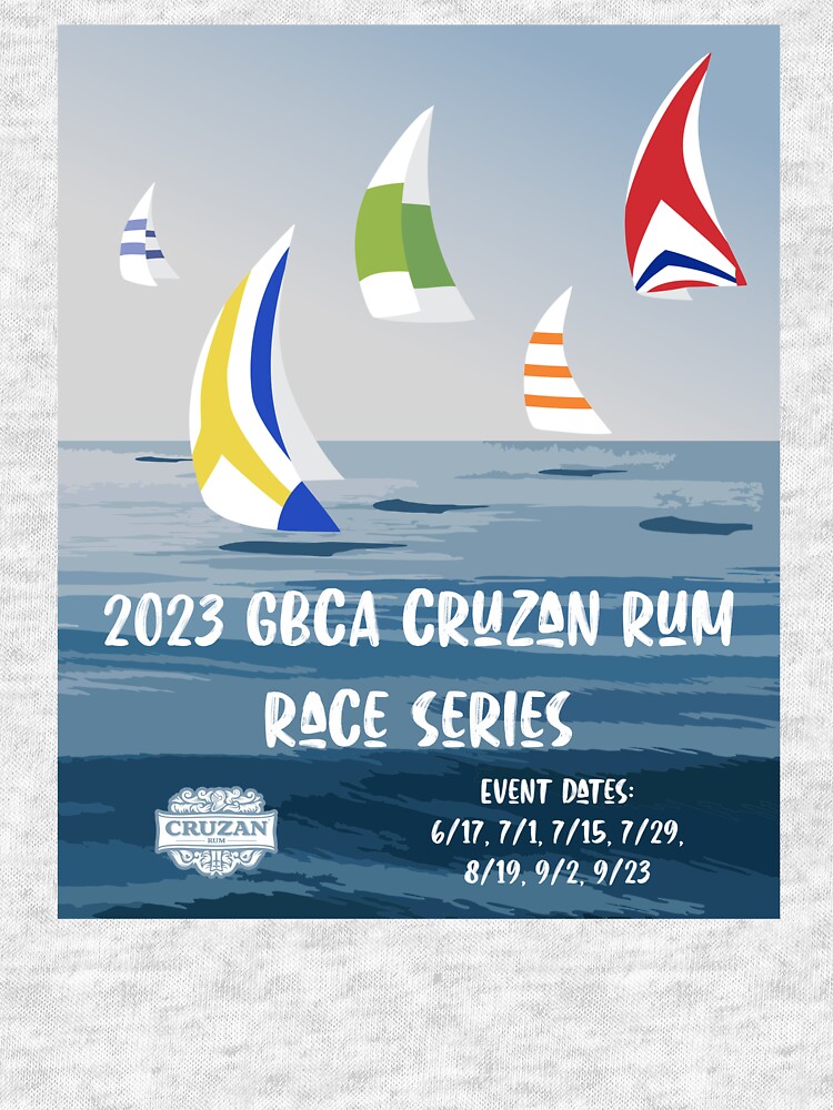 Thumbnail 6 of 6, Tri-blend T-Shirt, 2023 GBCA Cruzan Rum Race Series designed and sold by G-B-C-A.
