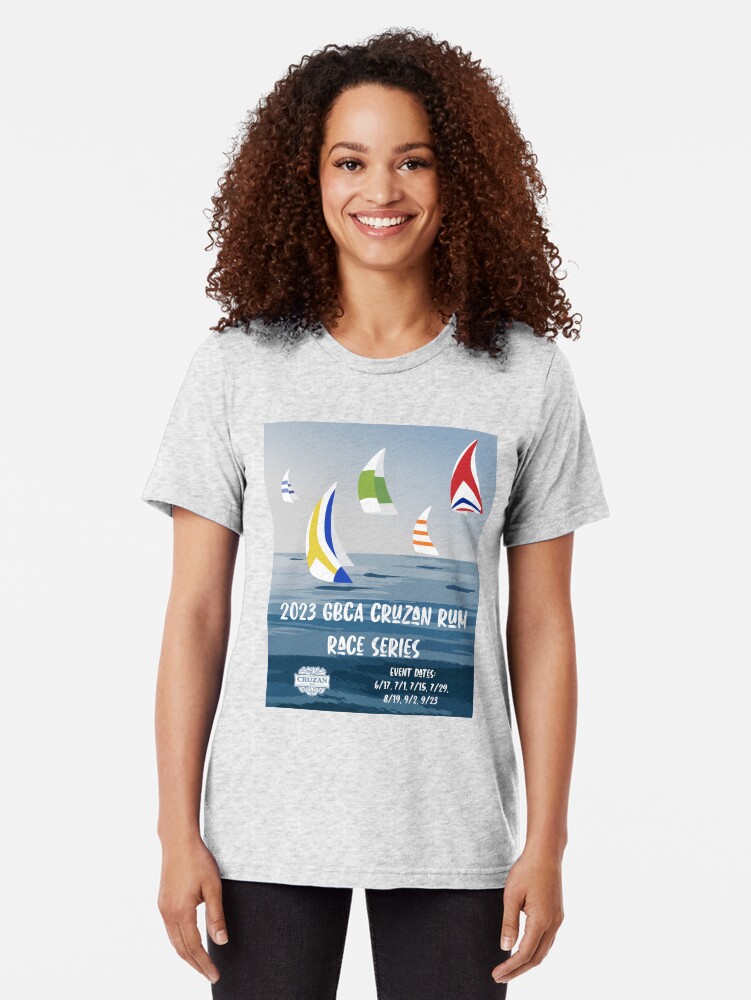 Thumbnail 2 of 6, Tri-blend T-Shirt, 2023 GBCA Cruzan Rum Race Series designed and sold by G-B-C-A.