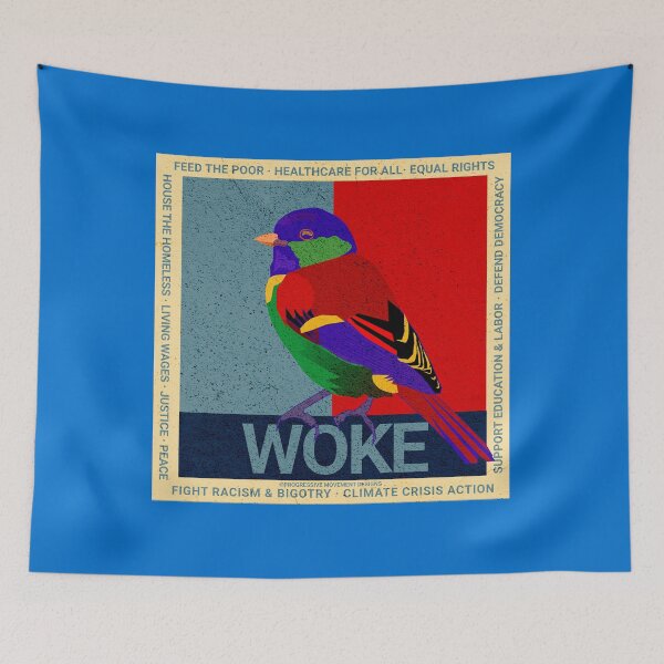 Item preview, PMD00825 Progressive Movement Designs Woke Birdie Bird Progressive design shows you are woke and support progressive policy goals for Democrats Independents and Bernie Sanders supporters designed and sold by ProgressiveLeft.