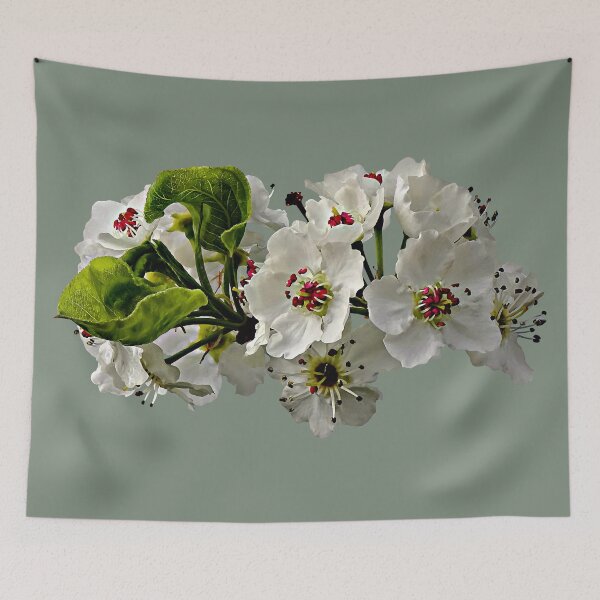 Item preview, Flowering White Pear Blossoms designed and sold by Susan Savad.