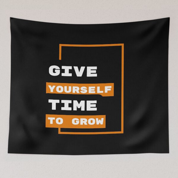 Aperçu de l'œuvre Give Yourself Time To Grow - Nurturing Growth: How Giving Yourself Time Can Help You Thrive créée et vendue par Chromatic-Art.