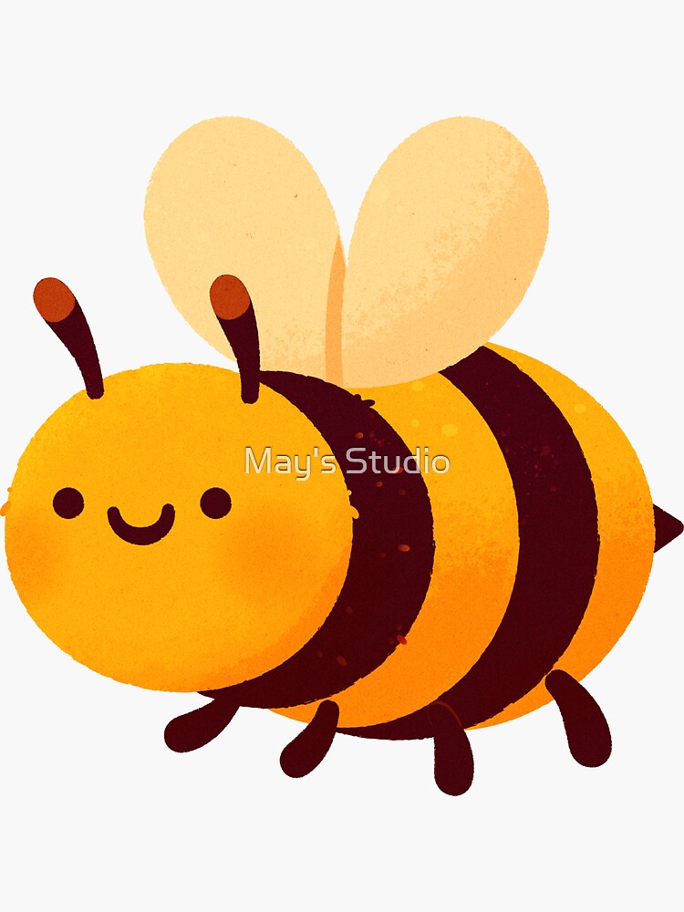 Cute Bumblebee Sticker for Sale by hilbend