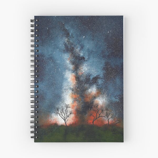 Item preview, 'Fiery Milky Way' by Helen V James. acrylic painting designed and sold by helenvjames.