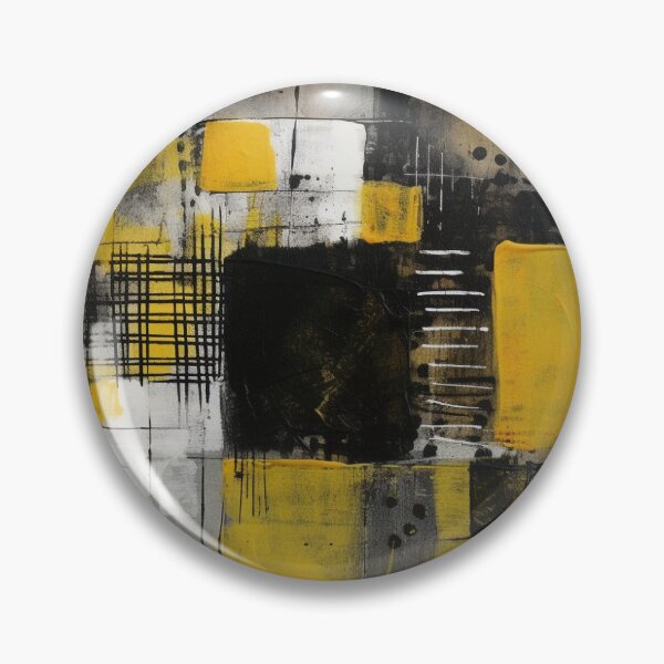 Item preview, Abstract Square Black and Yellow designed and sold by FloralSemblance.