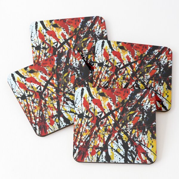 Item preview, Vibrant Currents - Jackson Pollock Inspired designed and sold by aesthetic-gifts.