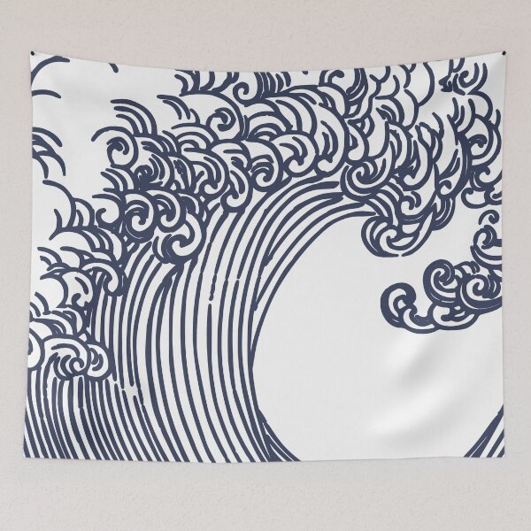 Item preview, Seigaiha Japanese Waves  designed and sold by FengShuiLounge.