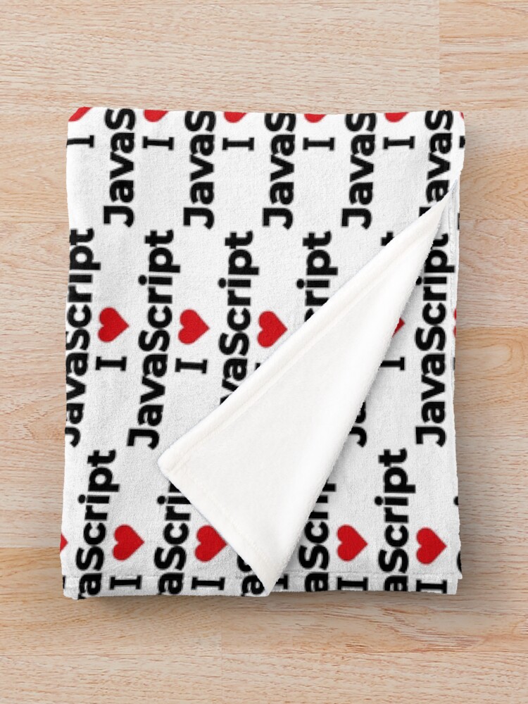 Thumbnail 3 of 6, Throw Blanket, I love JavaScript designed and sold by Moyanana.