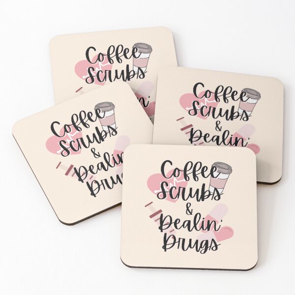 Item preview, Coffee Scrubs And Dealin Drugs | Funny Nurse | Nursing Humor designed and sold by DesignsRN.